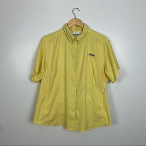 Columbia Women’s PFG Yellow Fishing Shirt Sz 2X
